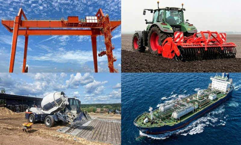 307 Series right-angle planetary gearbox application scenarios — crane travel drive, agricultural PTO, screw conveyor, construction machinery and irrigation system installations