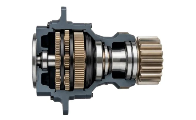 Cross-sectional View of the Slewing Drive Series Planetary Gearbox